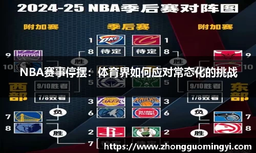NBA赛事停摆：体育界如何应对常态化的挑战